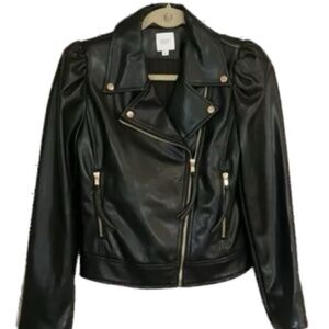 SEN brand, black, gold zipper and buttons